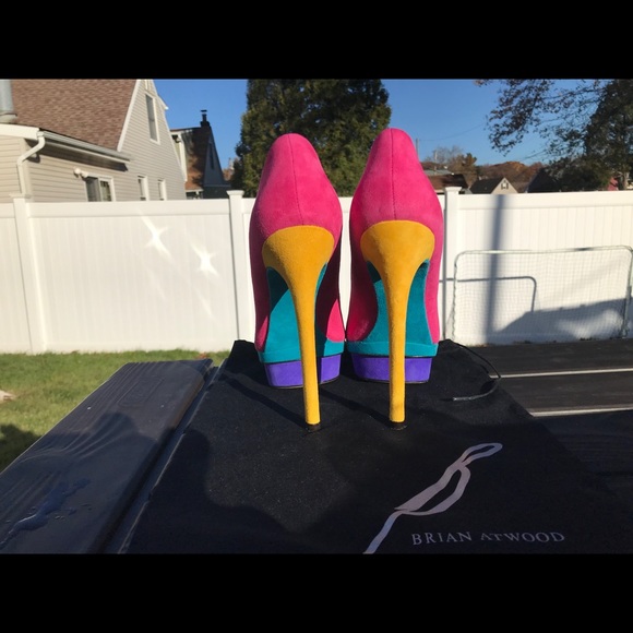 Brian Atwood Multi-color Fontanne Pumps - Picture 2 of 6